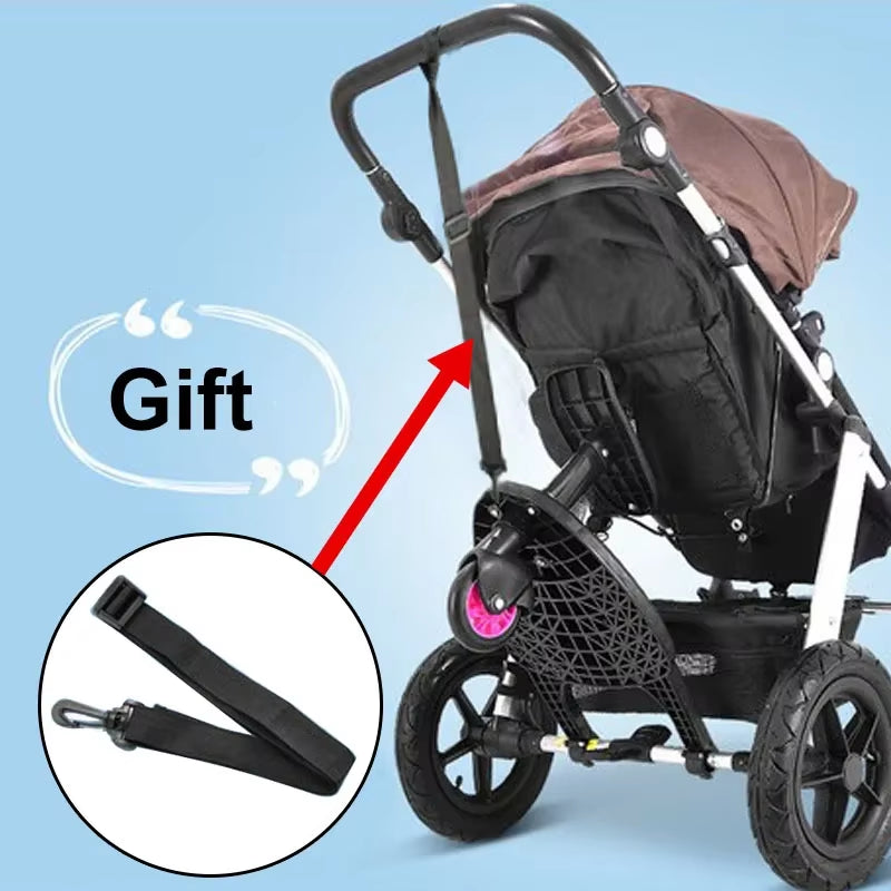 Children's Stroller Pedal Adapter - Auxiliary Trailer for Twins with Standing Plate and Seat