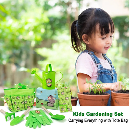 Kids Garden Tools Set, Unique Toddler Gardening Set, Durable Kids Gardening Tools, 7Pcs Garden Set for Kids Toddlers Combo Pack