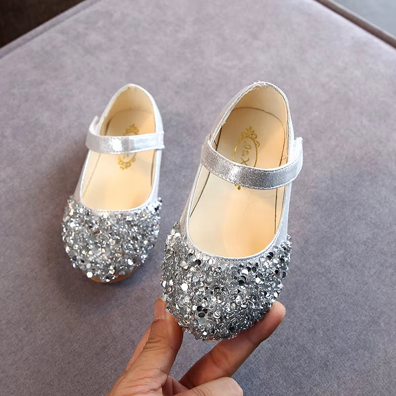 2023 Spring Collection: Girls' Glitter Princess Dance Shoes and Casual Sandals for Toddlers