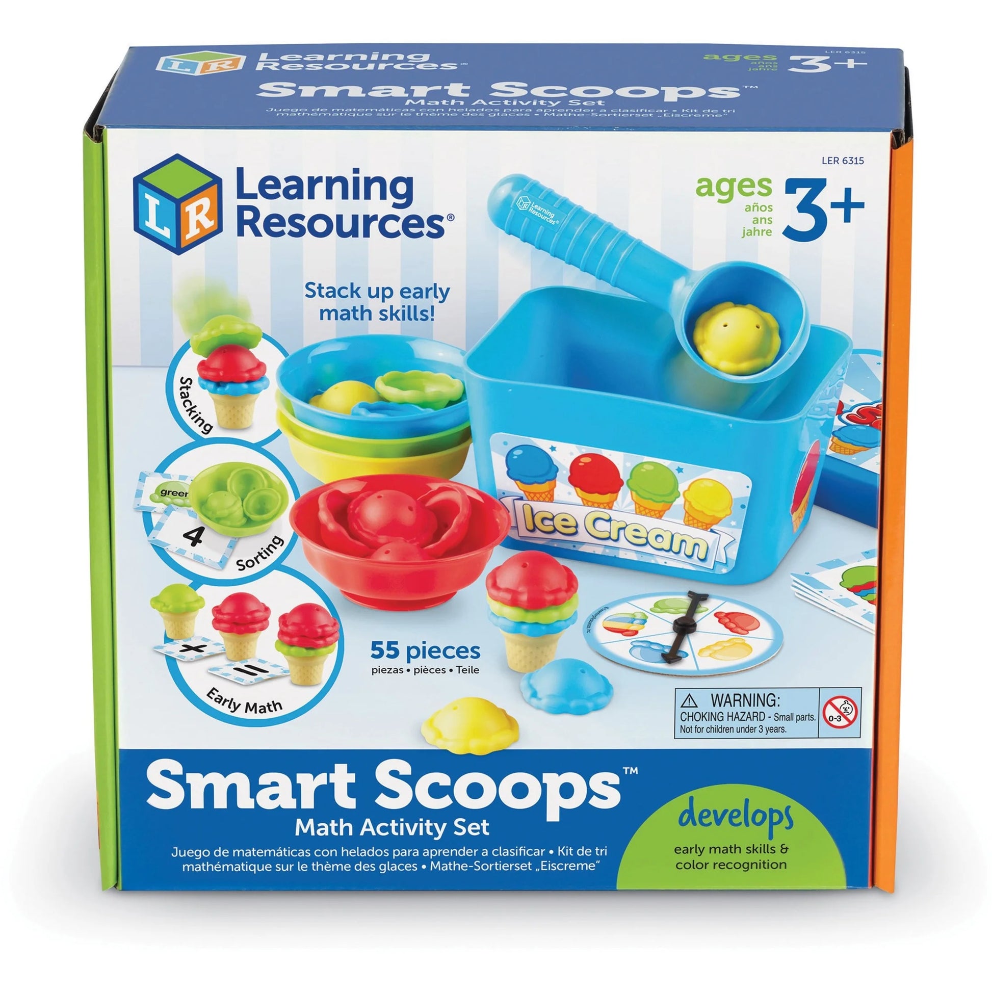 , LRNLER6315, Smart Scoops Math Activity Set, 1 Each, Multi