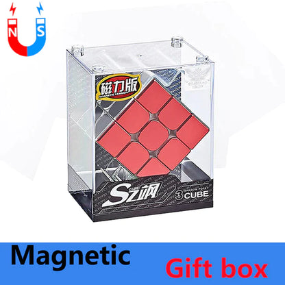 Cyclone Boys Plating 3X3X3 Magnetic Magic Cube Rubick 3X3 2X2 Professional Speed Puzzle 3×3 2×2 Children'S Fidget Toy Rubix Cubo