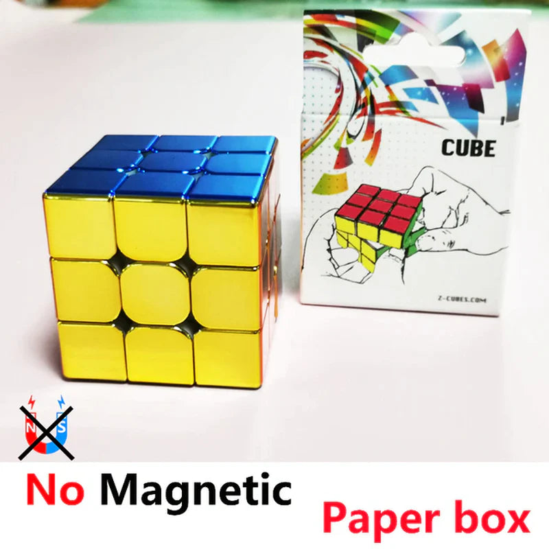 Cyclone Boys Plating 3X3X3 Magnetic Magic Cube Rubick 3X3 2X2 Professional Speed Puzzle 3×3 2×2 Children'S Fidget Toy Rubix Cubo