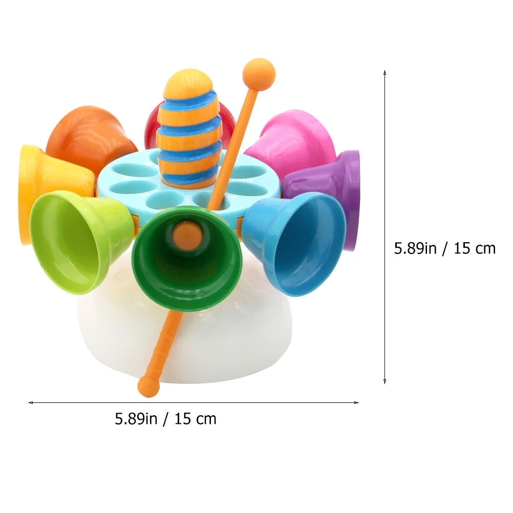 1 Set Baby Percussion Instrument Music Rotating Bell Toy Educational Toy