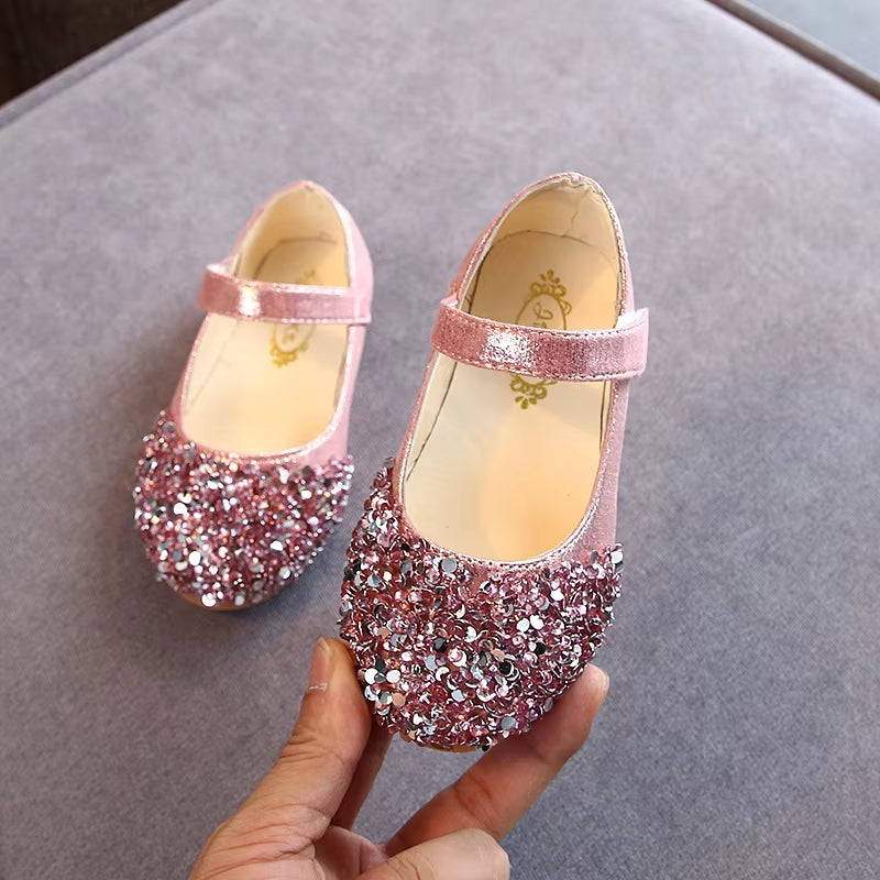 2023 Spring Collection: Girls' Glitter Princess Dance Shoes and Casual Sandals for Toddlers