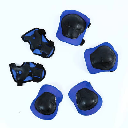 7Pcs/Set Kid Roller Skating Skateboard Adjustable Elbow Knee Pads Wrist Protective Outdoor Sports Safety Guard Helmet Children