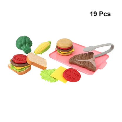 1 Set Simulation Steak Food Toys Kids Steak Model Toys Plastic Kitchen Steak Food Toys