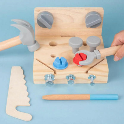 Montessori Disassembly Set Hand Tool Set Pretend Game Puzzle for Baby 4 5 Ages