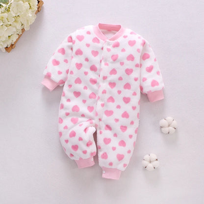 Baby Clothes for Newborn for Spring Winter Infant Jacket for Girls/Boys Baby Jumpsuit Soft Flannel Bebe Romper Baby Girl Clothes