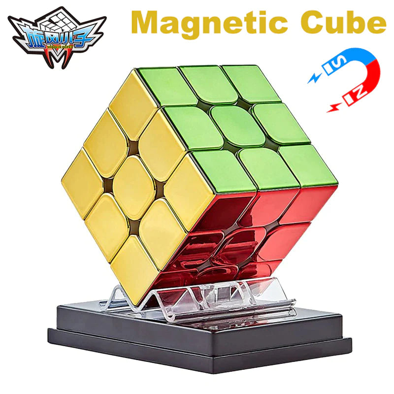 Cyclone Boys Plating 3X3X3 Magnetic Magic Cube Rubick 3X3 2X2 Professional Speed Puzzle 3×3 2×2 Children'S Fidget Toy Rubix Cubo