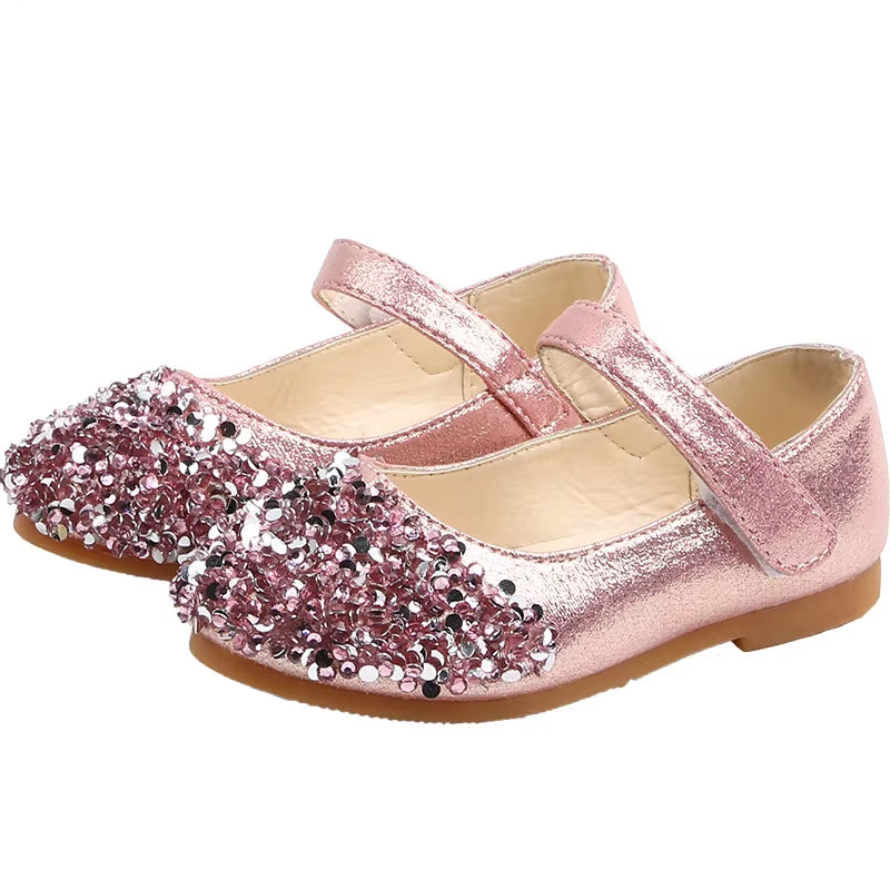 2023 Spring Collection: Girls' Glitter Princess Dance Shoes and Casual Sandals for Toddlers