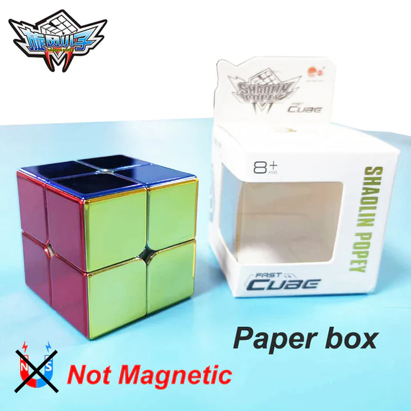 Cyclone Boys Plating 3X3X3 Magnetic Magic Cube Rubick 3X3 2X2 Professional Speed Puzzle 3×3 2×2 Children'S Fidget Toy Rubix Cubo